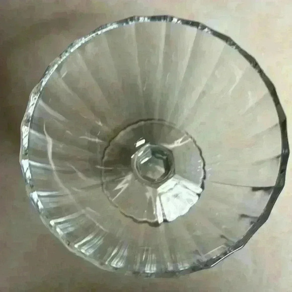 Cristal D'Arques-Durand 2 Ice Cream/Dessert Bowls Pattern Is "Quadro" No Trim - Picture 9 of 10